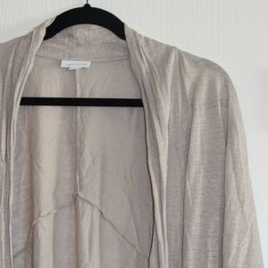 J. Jill Open Front Tan Cardigan Sweater Size XL